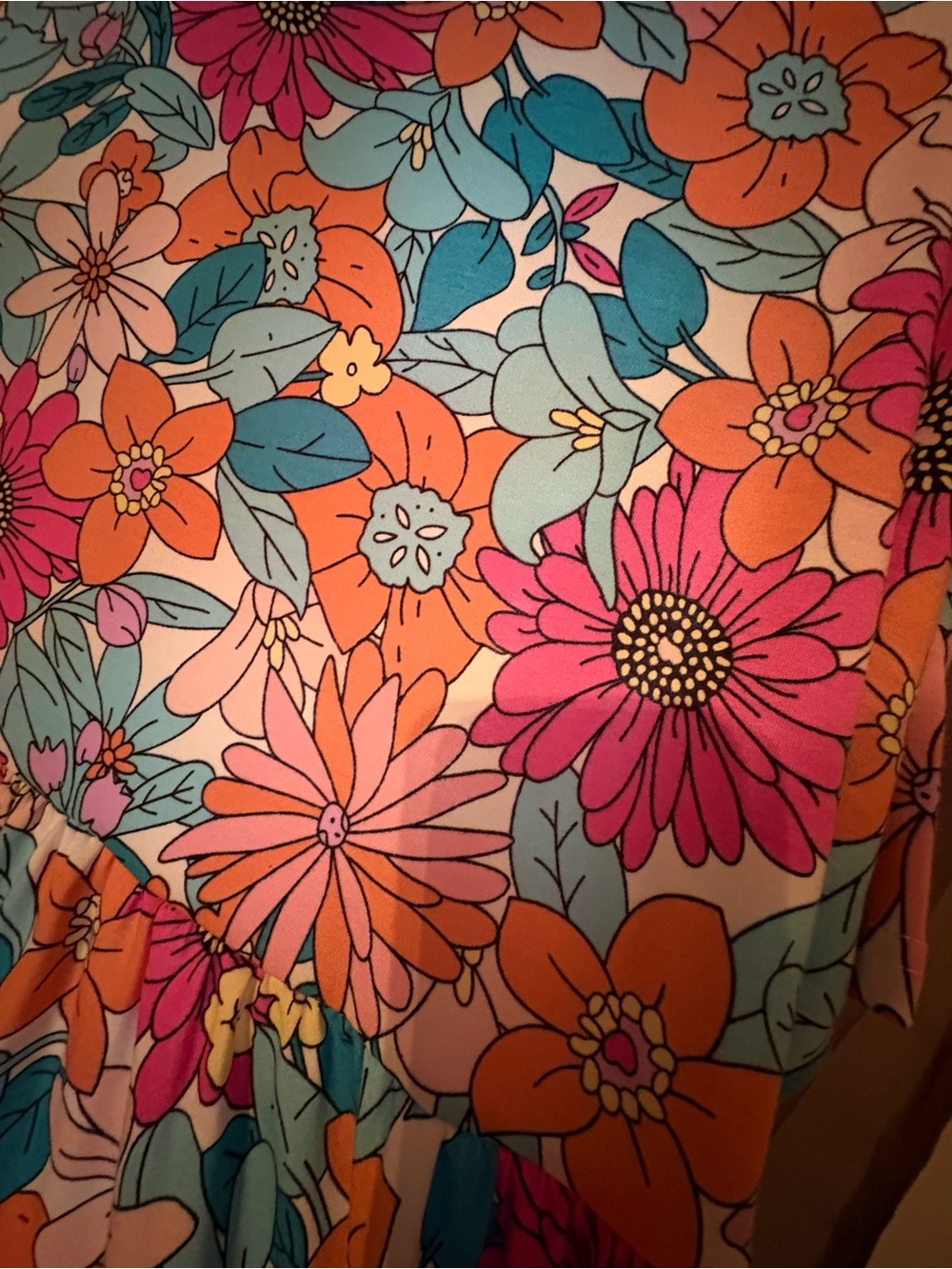 Vibrant Floral Multicolor top